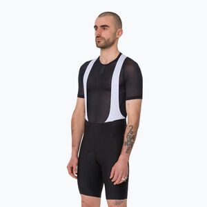 Férfi kerékpáros rövidnadrág Rapha Core Bib Shorts black/white (Core Bib Shorts DAA01XXBLWMED) kép