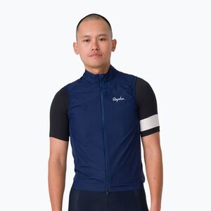 Férfi kerékpáros mellény Rapha Core Gilet Navy/White (Core Gilet AQW01XXMBWMED) kép