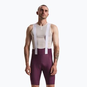Férfi kerékpáros rövidnadrág Rapha Brevet Element Cargo Bib Shorts plum/white (Brevet Element Cargo Bib Shorts BEB01XXPWTMED) kép
