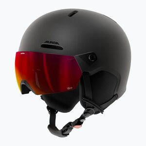 Gyerek sísisak Alpina Zupo 2 Visor Q-Lite black matte (Zupo 2 Visor Q-Lite A9263314) kép