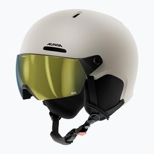 Gyerek sísisak Alpina Zupo 2 Visor Q-Lite sand matt (Zupo 2 Visor Q-Lite A9263313) kép