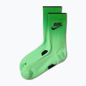 Zokni Nike Run Midweight illusion green/black (Run Midweight Crew IZ2744-300) kép