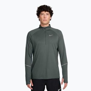 Férfi futópulóver Nike Miler Dri-Fit UV 1/2 Zip camo green (Miler Dri-Fit UV 1/2 Zip IF2084-303) kép