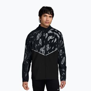 Férfi futókabát Nike Miler Repel UV Printed black/black (Miler Repel UV Printed IX5946-010) kép