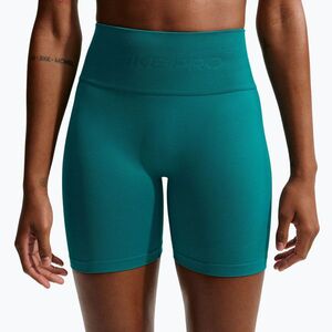 Női rövidnadrág Nike Pro Seamless High-Waisted Biker 5" bright spruce (Pro Seamless High-Waisted Biker 5" IF1210-372) kép