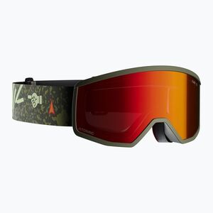 Gyerek síszemüveg Atomic Four Jr Flash graphic/olive/red flash (Four Jr Flash AN5107068) kép