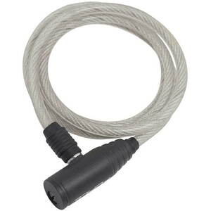 Force Eco Spirálzár + tartó, 120 cm / 8 mm, átlátszó kép