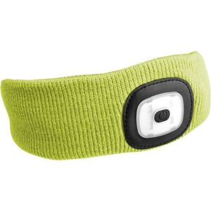 SIXTOL Fejpánt lámpával, 45 lm, tölthető, USB, univerzális méret, fluoreszkáló sárga kép