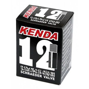Kerékpár belső KENDA 12" 47/62-203 AV, motoros szelep, első osztályú anyag kép