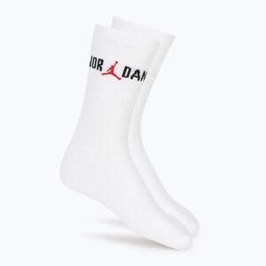 Skarpety Nike Jordan Everyday Crew 1 para white/black/university red (Jordan Everyday Crew IF3100-100) kép