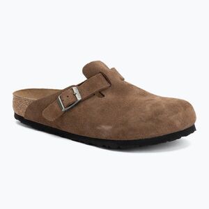 Papucsok BIRKENSTOCK Boston Suede Leather dark tea (Boston Suede Leather Regular 1032813) kép