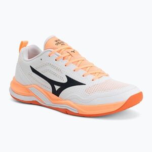 Kézilabda cipő Mizuno Wave Stealth Pro white/black/flamingo coral (Wave Stealth Pro X1GA268080) kép