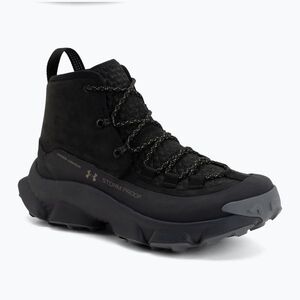 Férfi túracipők Under Armour Charged Expanse Mid LTHR WP Black/Anthracite/Bayou (Charged Expanse Mid LTHR WP 6010410-001) kép