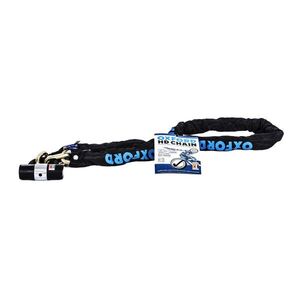 Motorkerékpár lánczár Oxford Heavy Duty 1, 5 m kék, Cro-Mo minőségi acél, szövetborítás, Sold Secure laboratórium által tesztelve kép