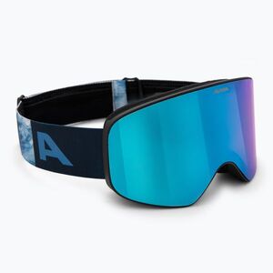 Gyerek síszemüveg Alpina Fernie Q-Lite black/blue matt (Fernie Q-Lite A7300882) kép