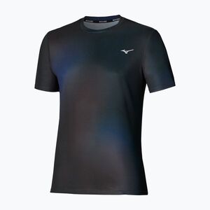 Férfi futó póló Mizuno Core Graphic Short Sleeve black/blue (Core Graphic J2GAD51091) kép