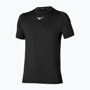 Férfi teniszpóló Mizuno Tennis Core Short Sleeve Tee black/black (Tennis Core Short Sleeve Tee 62GAA00199) kép