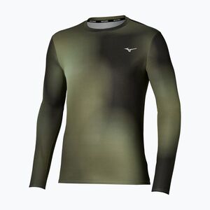 Férfi futó hosszú ujjú póló Mizuno Core Graphic Long Sleeve Tee Forest Night (Core Graphic J2GAD51236) kép