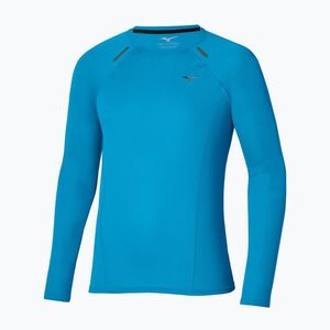 Férfi futó hosszú ujjú póló Mizuno Active Dryaeroflow blue jewel (Active DryAeroFlow J2GAD50721) kép