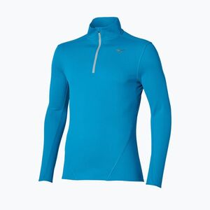 Férfi futó hosszú ujjú póló Mizuno Tech Thermal Charge Breath Thermo Half Zip Long Sleeve Tee blue jewel (Tech Thermal Charge Breath Thermo Half Zip J2GAD50421) kép