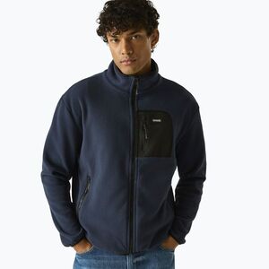 Férfi polár pulóver REGATTA Frankie Full Zip Fleece navy/black (Frankie Full Zip Fleece RMA683-58F) kép