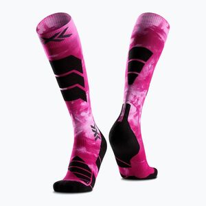 Sízokni X-Socks Ski Expert Wild Otc x black/fluo pink (Ski Expert Wild Otc XSSS10W25U) kép