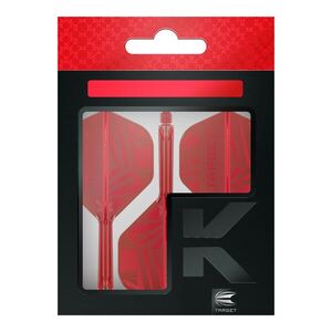 Darts toll és szár egyben, Target K-Flex piros No2 toll és közepes szár kép
