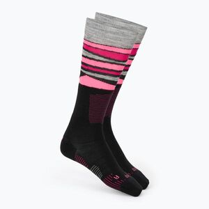 Női sízokni Mico Light Weight Superthermo Natural Merino Ski black/fluorescent fuchsia (Light Weight Superthermo Natural Merino Ski CA00110) kép