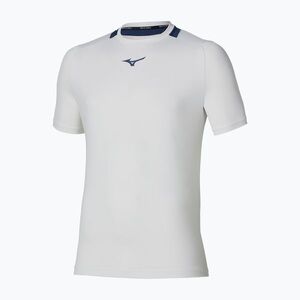 Férfi teniszpóló Mizuno Tennis Core Short Sleeve Tee white/insignia blue (Tennis Core Short Sleeve Tee 62GAA00177) kép