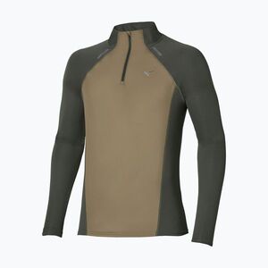 Férfi futó hosszú ujjú póló Mizuno Active Dryaeroflow Hybrid Long Sleeve Top Forest Night (Acitive DryAeroFlow Hybrid J2GAD50536) kép