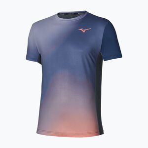 Férfi teniszpóló Mizuno Graphic Short Sleeve Tee insigna blue (Graphic Tee SS 62GAD50113) kép
