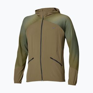 Férfi futókabát Mizuno Active Alpha Hooded Jacket martini olive (Active Alpha Hooded J2GED00138) kép