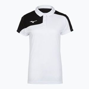 Női galléros póló Mizuno Kobe Polo white/black (Kobe Polo 32EAA74570) kép
