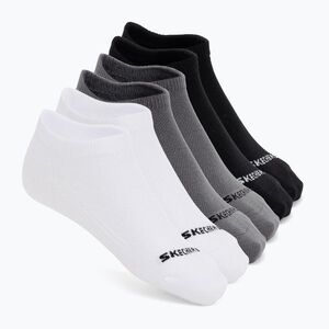 Zokni SKECHERS Non Terry Low Cut white/grey (Non Terry Low Cut S601841-117) kép