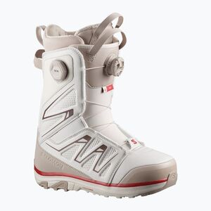 Női snowboard cipők Salomon Ivy Boa SJ Boa W almond milk/white pepper/haute red (Ivy Boa SJ Boa W L49272600) kép