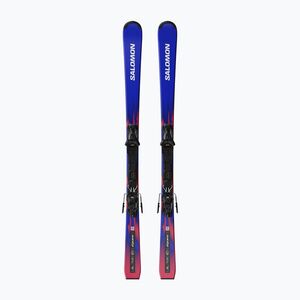 Gyermek lesikló sílécek + kötések Salomon Equipe MT JR + M10 GW race blue/equipe red (Equipe MT JR+M10 GW L45421200) kép