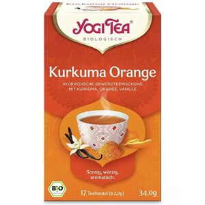 Kurkuma narancs bio tea - Yogi Tea kép