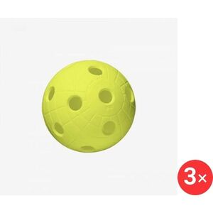Unihoc Ball Crater neon yellow, 3 db kép