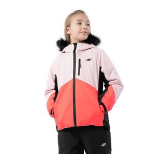 Lány síkabát 4F JUNIOR GIRLS SKI JACKET JKUDN003-56S-LIGHT PINK kép