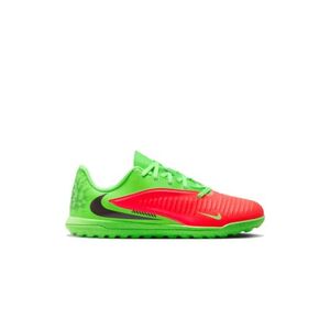 Fiú focicipők turf NIKE Phantom 6 Low Club Erling Haaland Jr TF MG hot punch black green strike kép