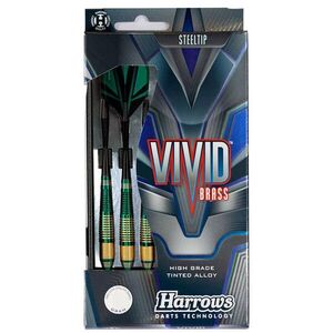 Dart szett Harrows steel, Vivid zöld, 24g, brass kép