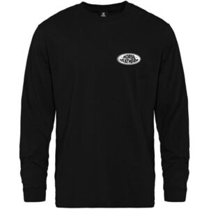 Horsefeathers JUNKY LS T-SHIRT Férfi mintás póló, fekete, méret kép