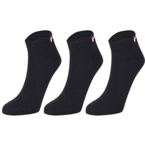 Fila QUARTER PLAIN SOCKS 3P Zokni, fekete, méret 39-42 kép