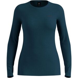 Odlo MERINO FUNDAMENTALS BL TOP CREW NECK L/S Női technikai póló, sötétkék, méret kép