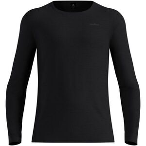 Odlo MERINO FUNDAMENTALS BL TOP CREW NECK L/S Férfi technikai póló, fekete, méret kép
