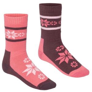 KARI TRAA RUSA SOCK 2PK Női zokni, barna, méret 36-38 kép