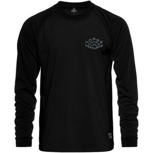 Horsefeathers SHANK LS T-SHIRT Férfi technikai póló, fekete, méret kép