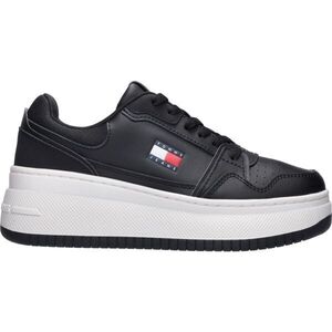 Tommy Hilfiger TJW RETRO BASKET FLATFORM Női szabadidőcipő, fekete, méret kép