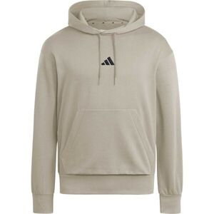 adidas M FEEL COZY HOODED Férfi pulóver, bézs, méret kép