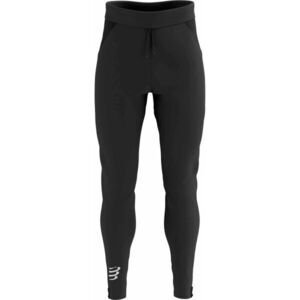 Compressport HYBRID SEAMLESS HURRICANE PANTS Férfi szélálló nadrág futáshoz, fekete, méret kép